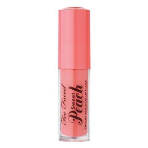 New! Too Faced Sweet Peach Creamy Peach Oil Lip Gloss
